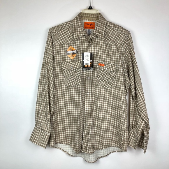 wrangler fr pearl snap shirts